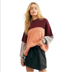 Free People Easy Street Colorblock Tunic XS